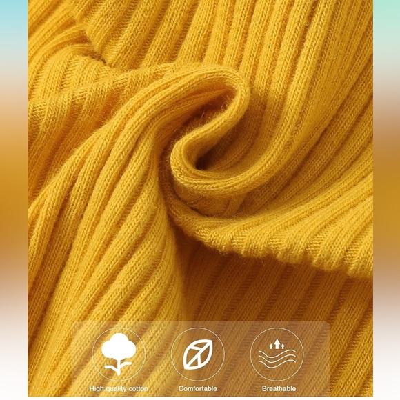 SOLOYEE Baby Girl Romper Ruffled Solid Long Sleeve Jumpsuit 3-6M - Picture 6 of 8